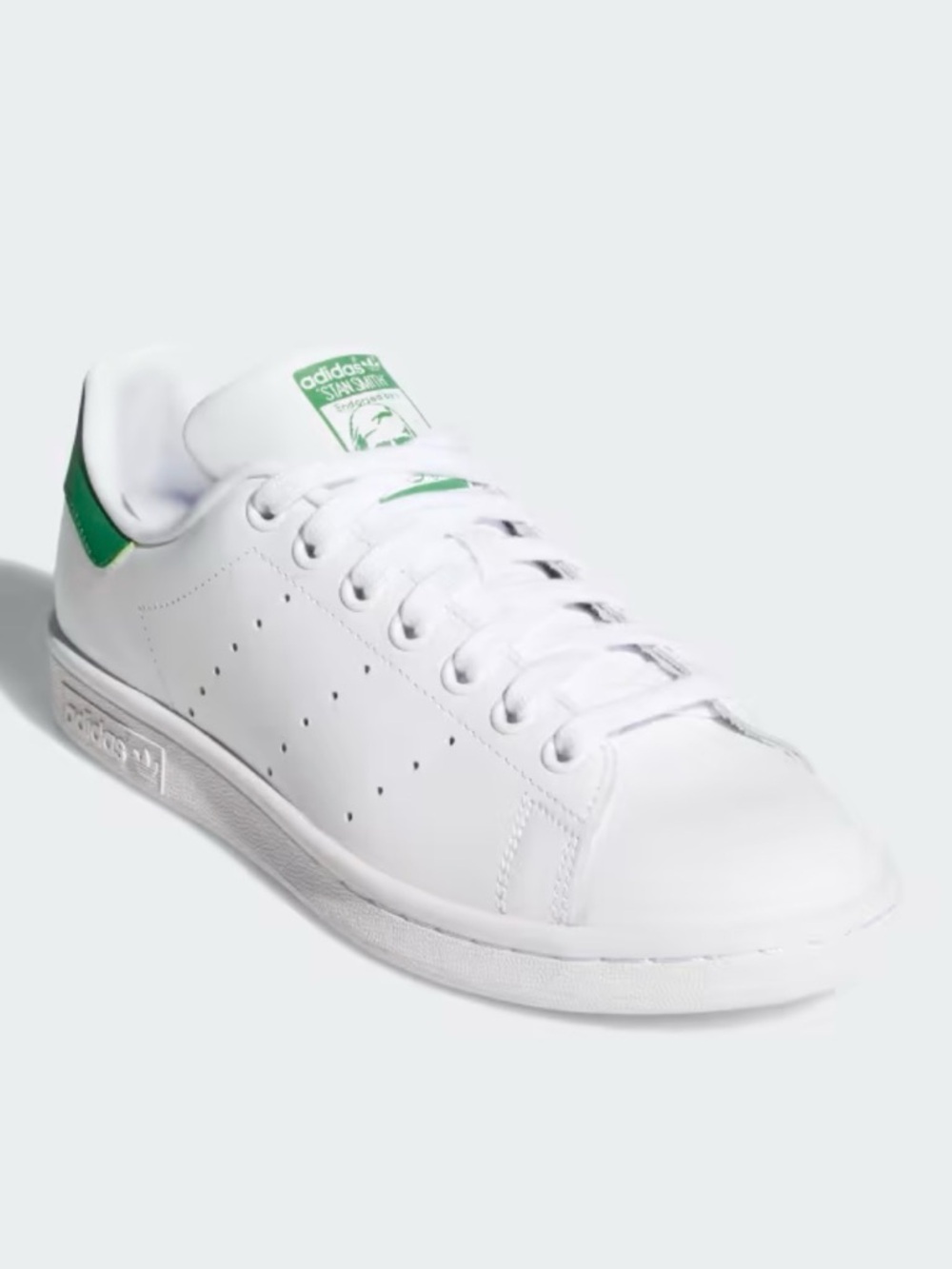 Adidas | White Leather Stan Smith Lace-Up Sneakers, 9